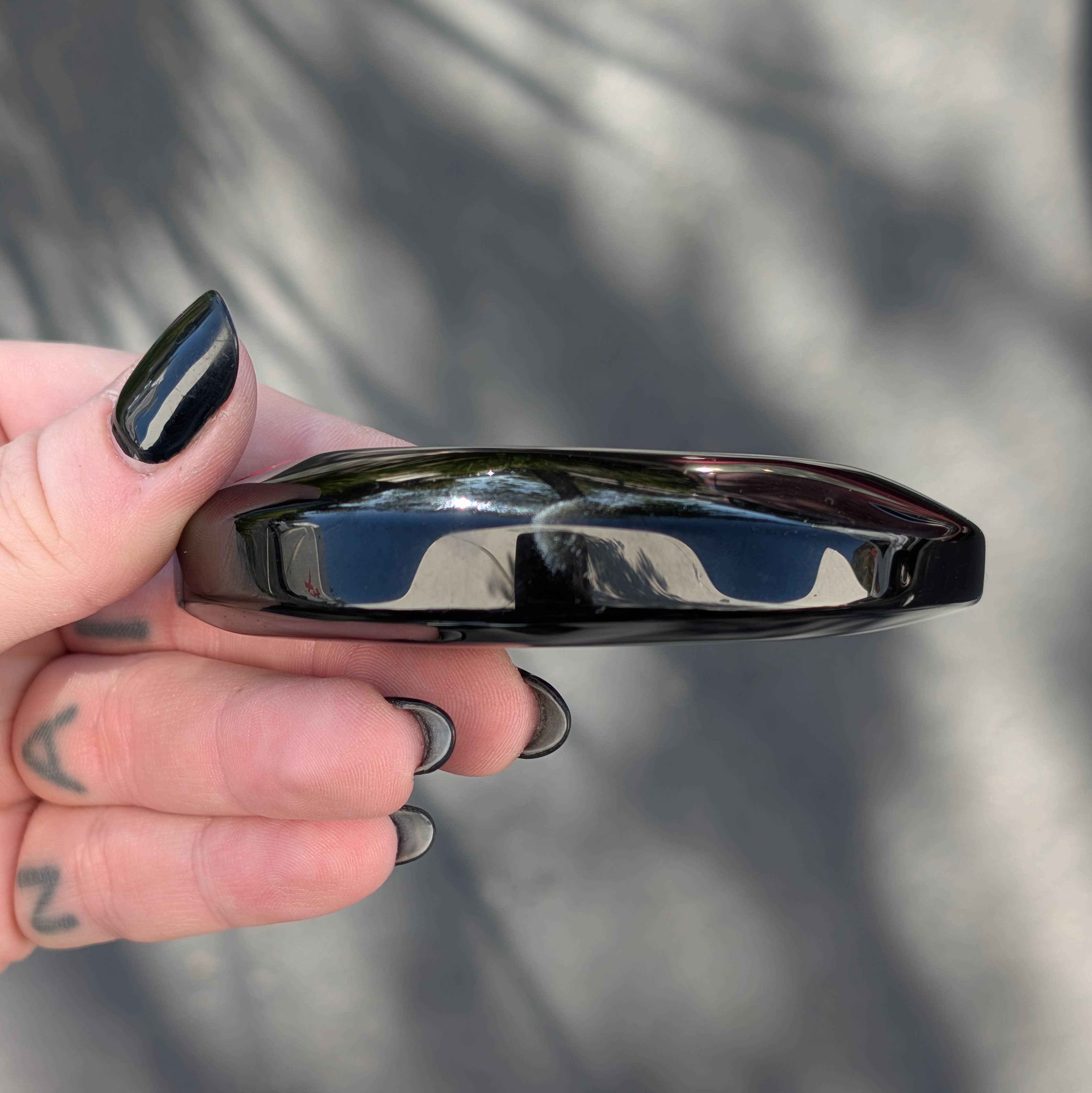 Black Obsidian Cresent Moon