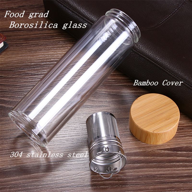 Cocktail Infusion Glass Bottle with Strainer