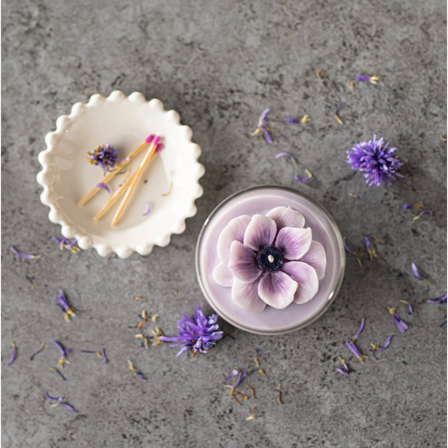 Anemone Floral Soy Candles