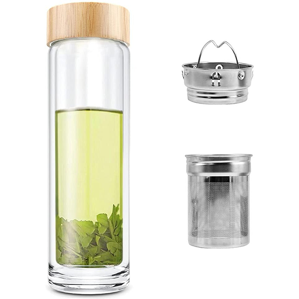 Cocktail Infusion Glass Bottle with Strainer
