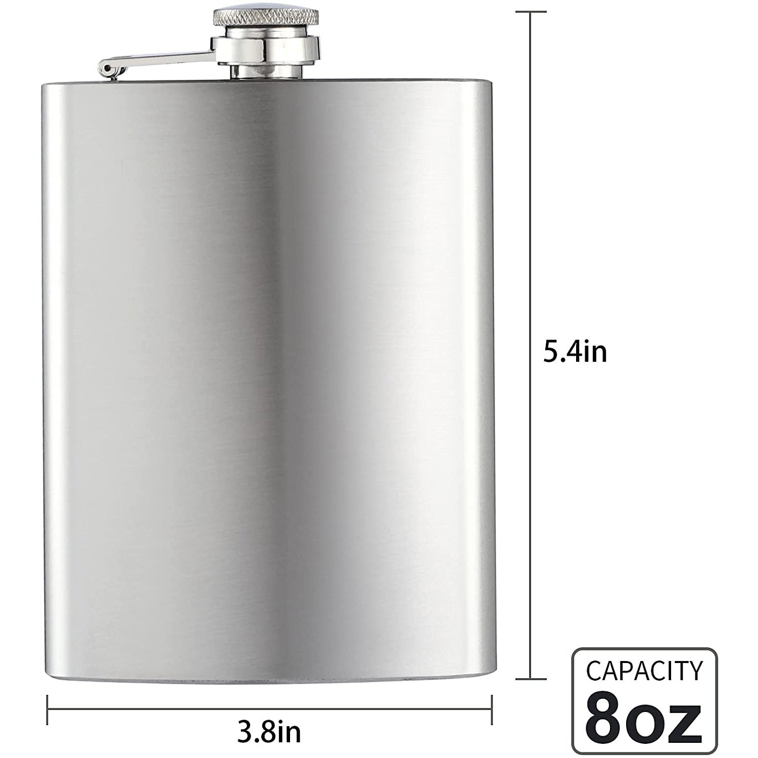 The Sipper - 8oz Stainless Steel Flask with funnel