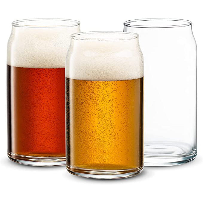 16-18 oz. Glass Can Shaped Cups
