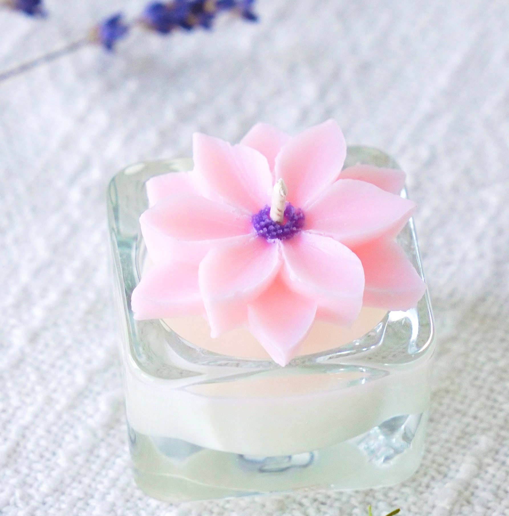 Clematis Floral Tealight Candles | Soy Wax Blend