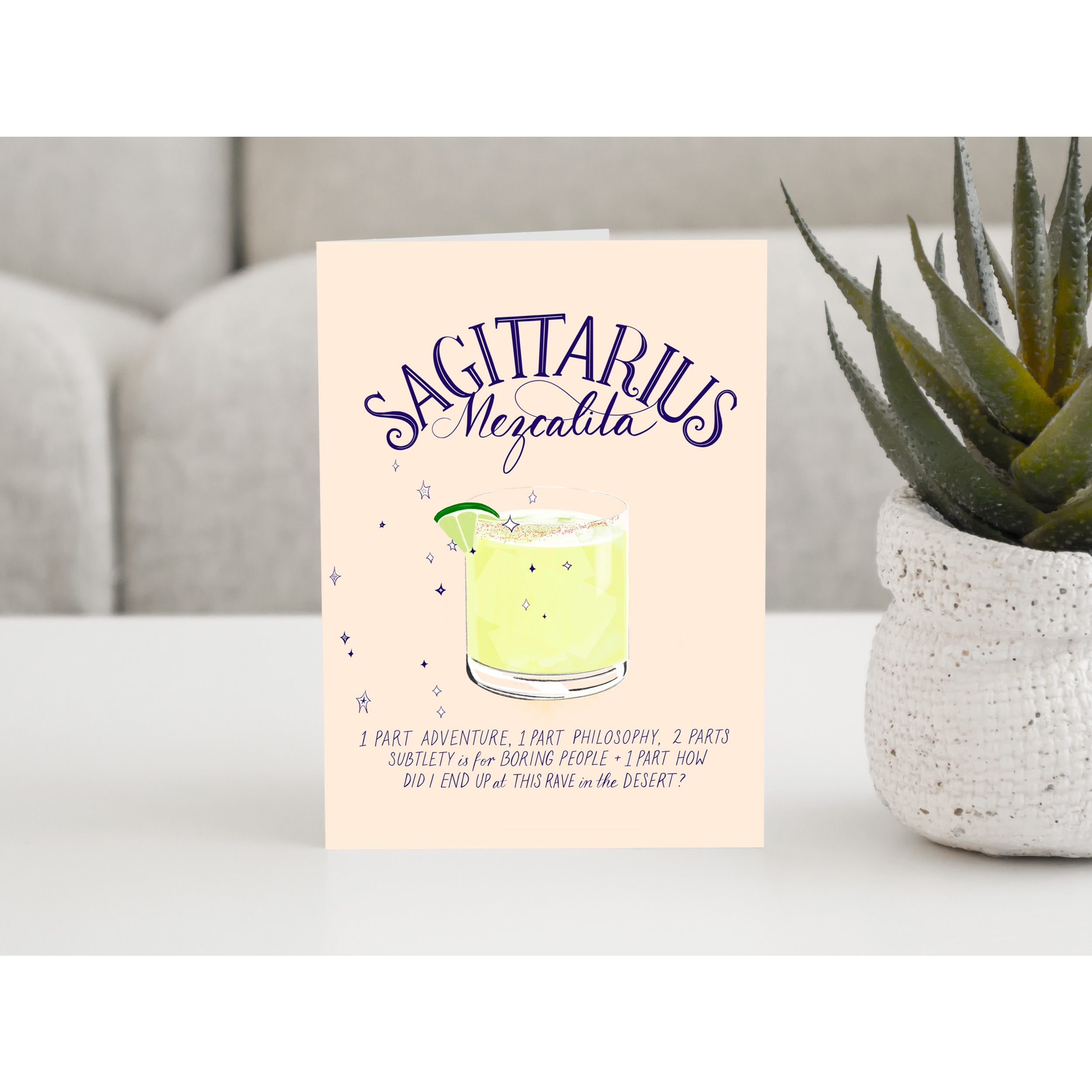 Cocktail Astrology Greeting Cards