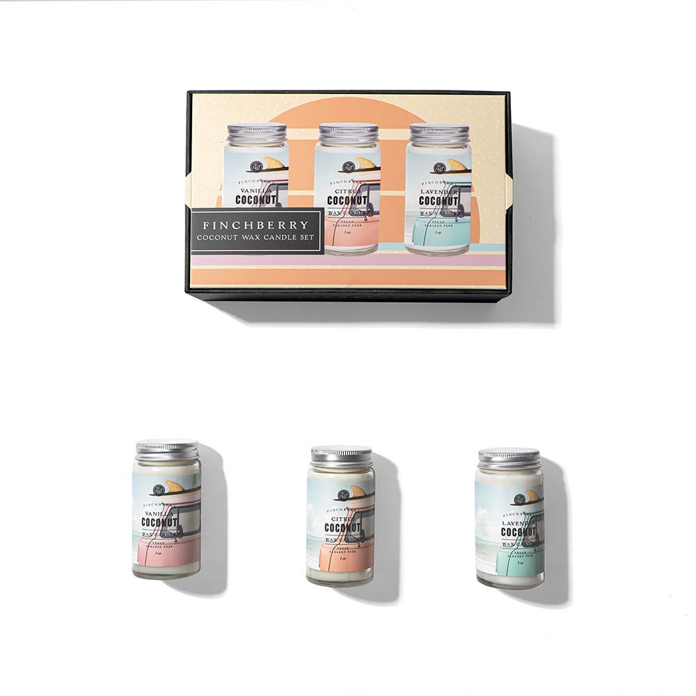 Finchberry Coconut Wax Candle Gift Set