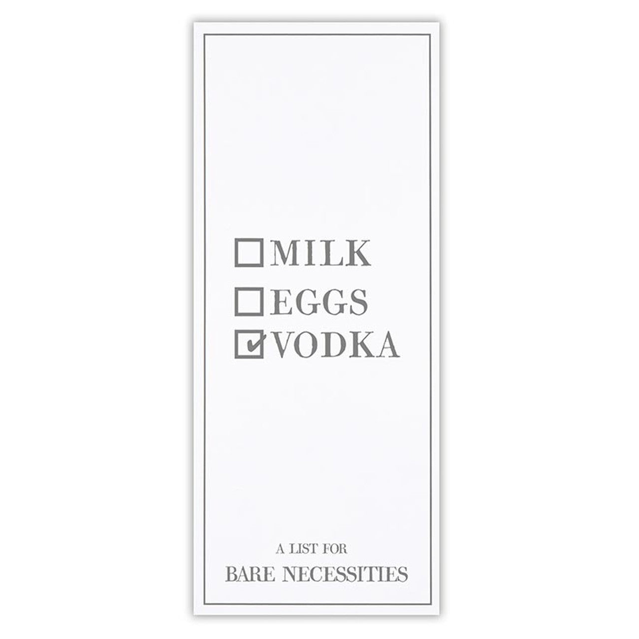 Face to Face Milk Egg Vodka List Pad