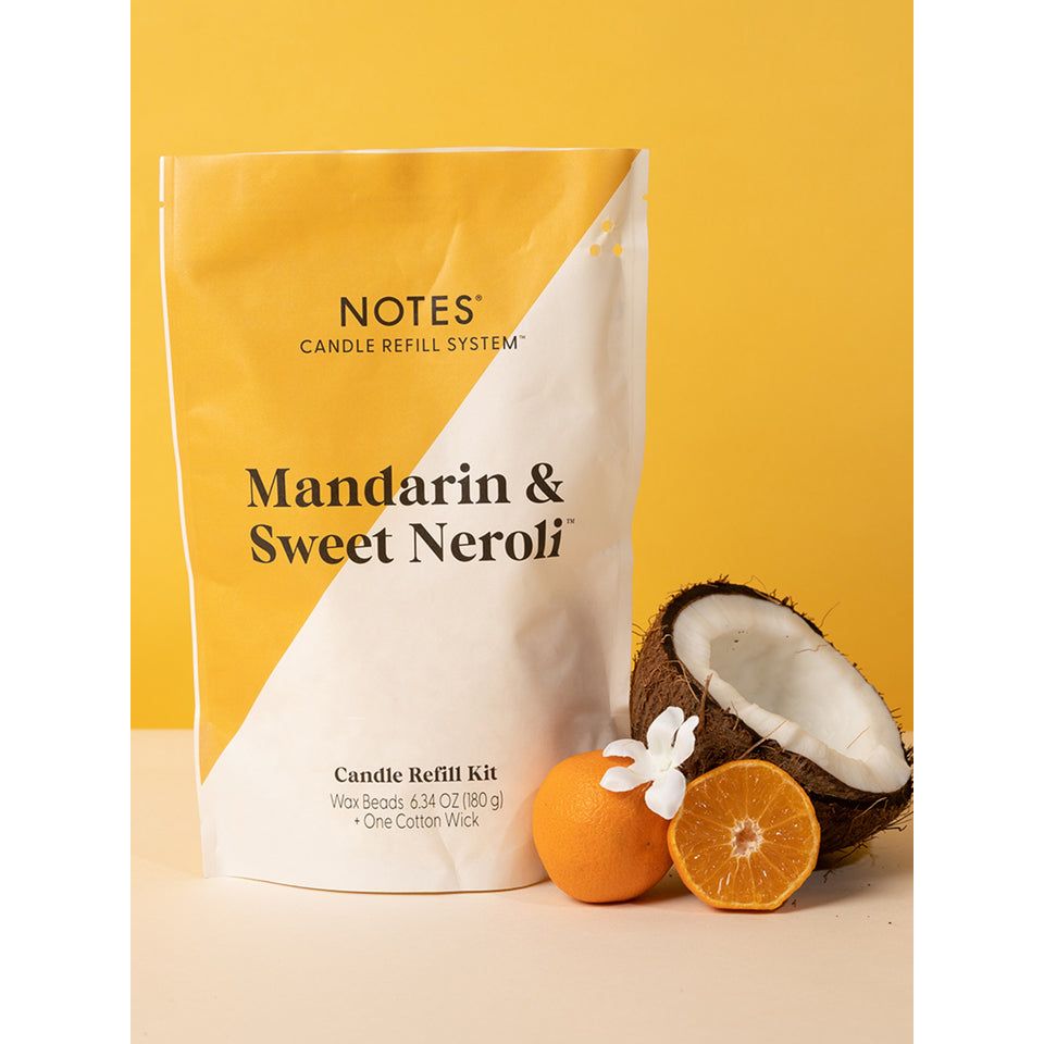 NOTES Candle Refill - Mandarin & Sweet Neroli