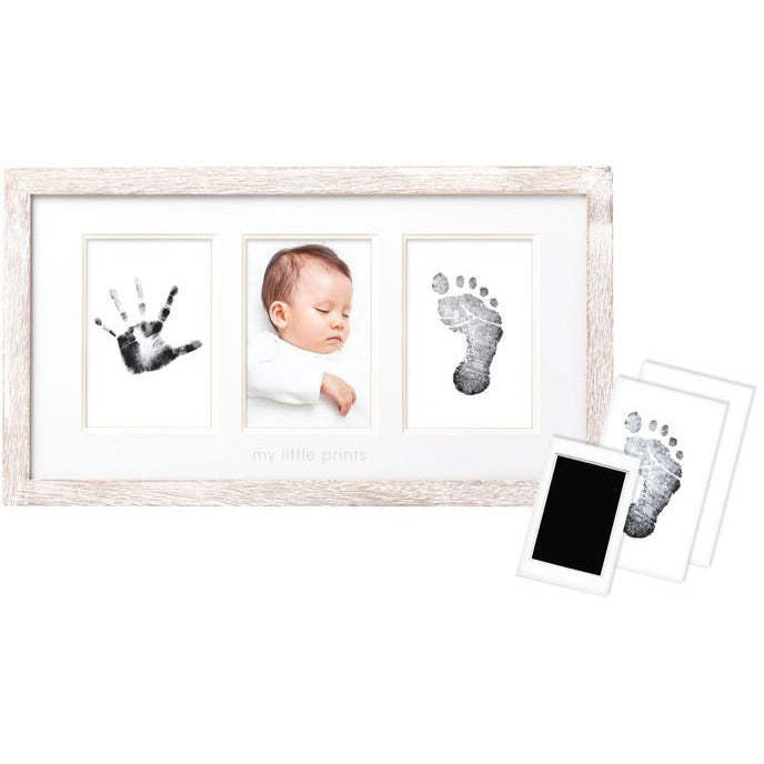 Babyprints Photo Frame, White Distressed