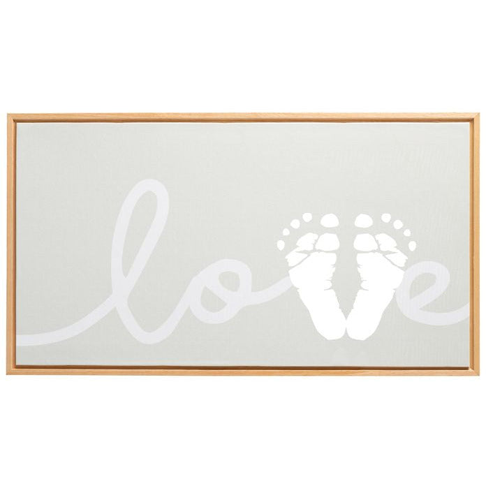 Love Framed Footprint Canvas and Paint Set
