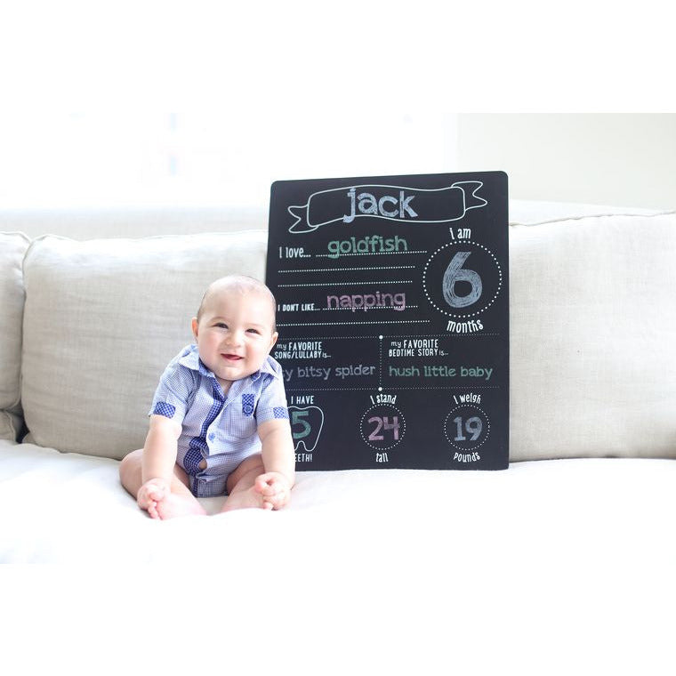 Baby Highlights Photo Sharing Chalkboard