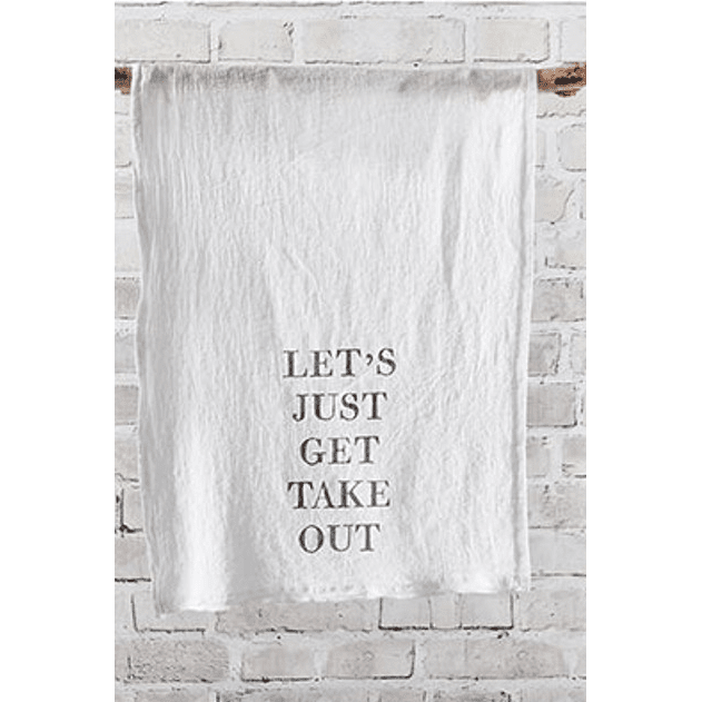 Face to Face Tea Towel - Let's Just Get Takeout